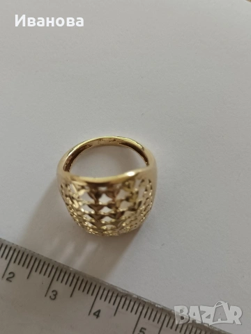 Златни руски обици, пръстен и гривна от естествени перли и злато, снимка 2 - Колиета, медальони, синджири - 53658848