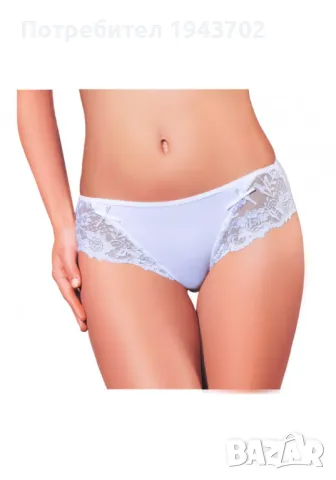 Дамски бикини в бял цвят N023