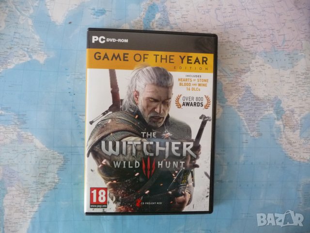 PC DVD-ROM The Witcher 3 Wild Hunt компютърна игра, снимка 1