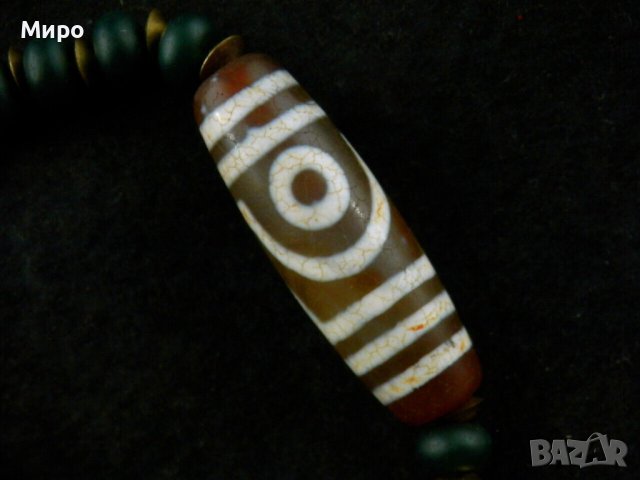 ТИБЕТ НЕПАЛ ХИМАЛАИ ДЗИ МЪНИСТА ДВЕ ОЧИ ГРИВНА, снимка 6 - Гривни - 41228195