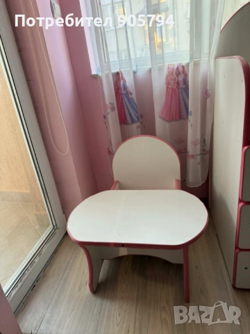 Бебешки скрин/шкаф + масивна детска  масичка със столче, снимка 3 - Други - 53106509