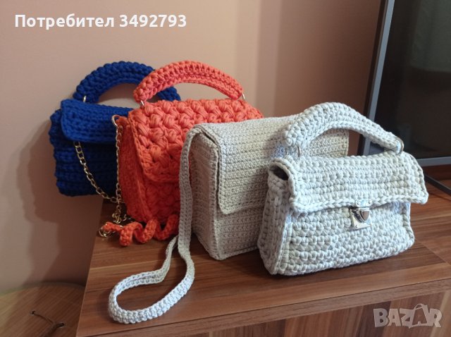 Дамски плетени чанти, снимка 4 - Чанти - 40634794