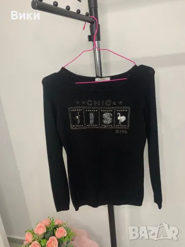 Блуза нежно плетиво универсален размер, снимка 2 - Блузи с дълъг ръкав и пуловери - 48764511