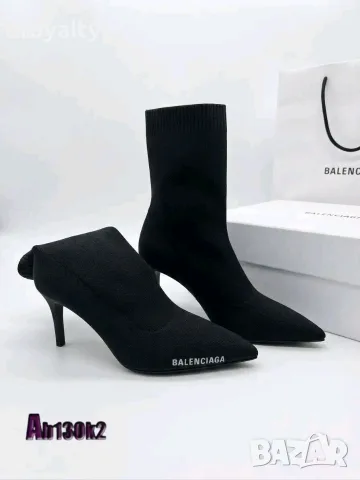 Balenciaga Нови Дамски Черни Боти с Кутия , снимка 3 - Дамски боти - 56329509