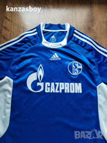 Adidas SCHALKE 2008 HOME FOOTBALL SHIRT - мъжка футболна тениска M
