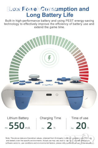 Контролер PXN-P50L за Switch и PC, снимка 4 - Аксесоари - 44693660