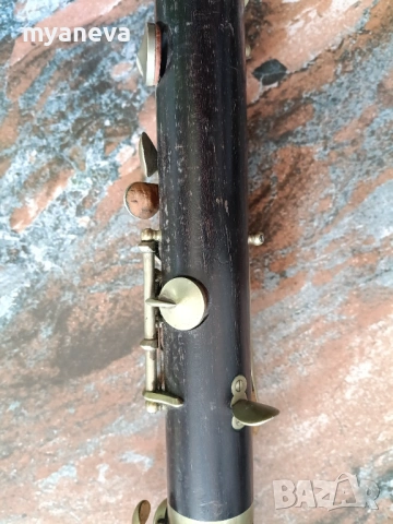 Кларинет, vintage ,  произведен от Hawkes & Son в Лондон, снимка 11 - Духови инструменти - 53539170