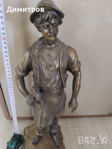 Метална скулптура пластика, снимка 2 - Антикварни и старинни предмети - 52978045