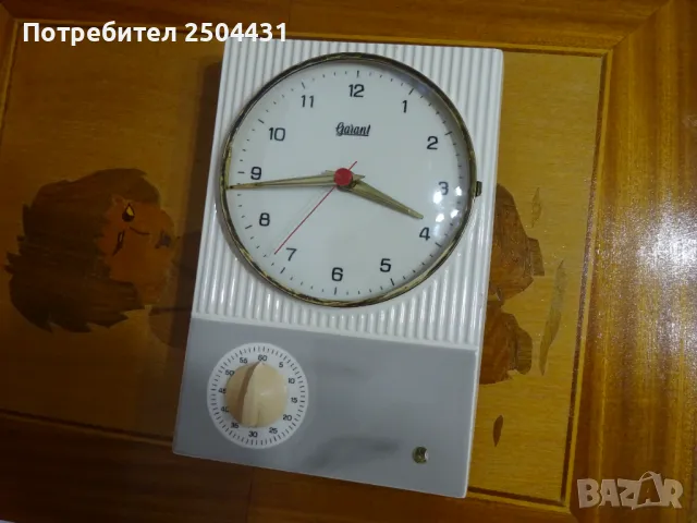 порцеланов кухненски часовник гарант с механичен таимер., снимка 1