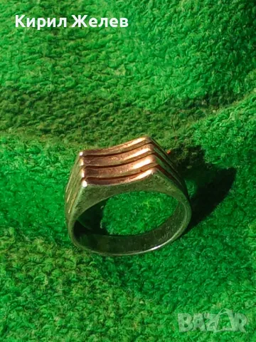СТАР СРЕБЪРЕН ПРЪСТЕН СРЕБРО 925 МАЙСТОРСКА РЪЧНА РЕТРО АРТ СТИЛ ИЗРАБОТКА 48618, снимка 11 - Пръстени - 48938439