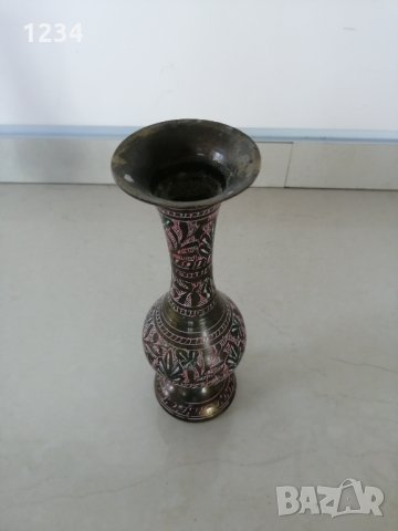Индийска месингова ваза 20 см. , снимка 5 - Други стоки за дома - 35692145