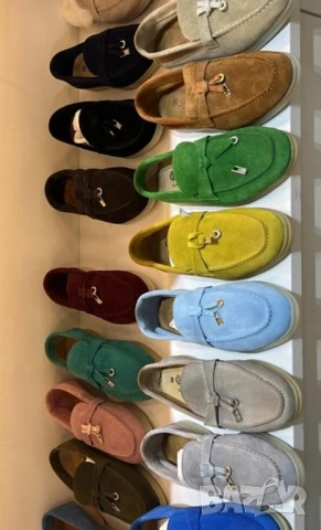 обувки от естествен велур loro piana 