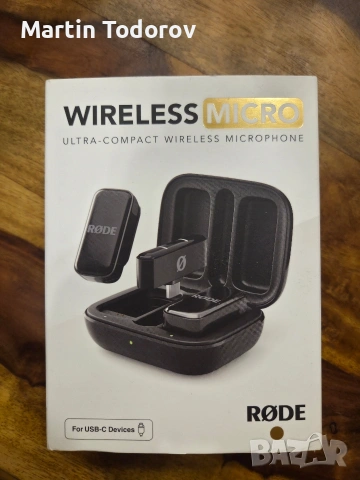 RODE Wireless Micro Микрофони, снимка 4 - Микрофони - 53676309