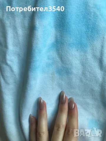 Светлосин шарен суитчър, снимка 9 - Суичъри - 48432088