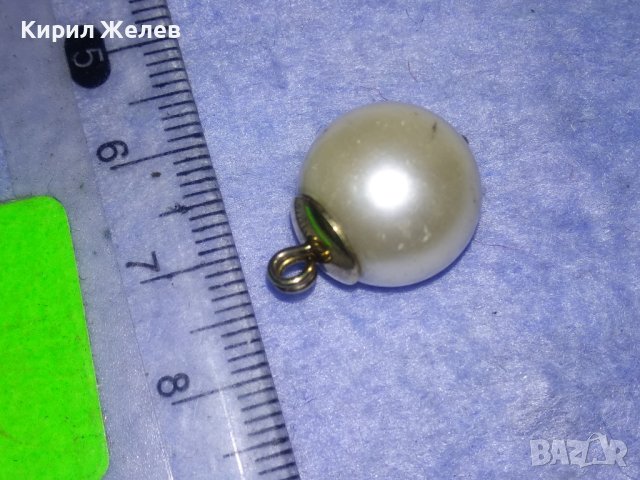 ПЕРЛЕН ВИНТИДЖ АРТ ПОЗЛАТЕН МЕДАЛЬОН 27575, снимка 12 - Колиета, медальони, синджири - 40760130