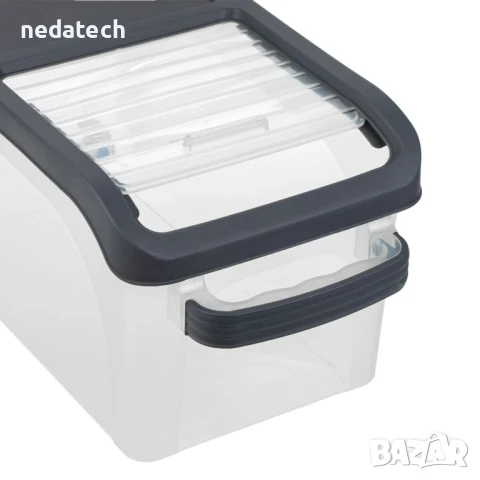 Контейнер за съхранение с пластмасов капак и отвор, 15л. , снимка 2 - Кутии за храна - 51340449