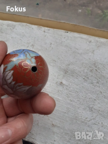 Яйце клоазоне cloisonne, снимка 5 - Антикварни и старинни предмети - 53388614