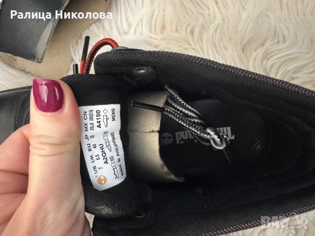 Мъжки кожени боти 40 размер Timberland, снимка 2 - Мъжки боти - 53451276