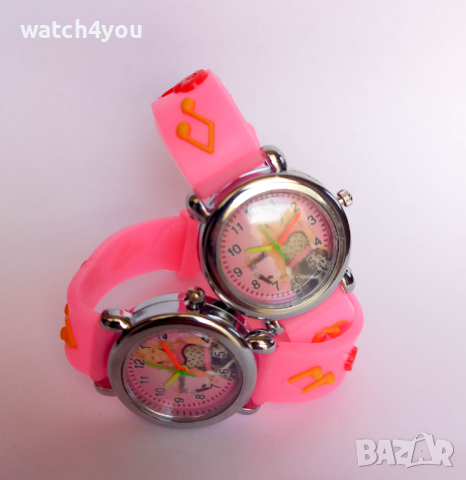 НОВ ДЕТСКИ ЧАСОВНИК БАРБИ. РОЗОВ ЧАСОВНИК BARBIE. ДЕТСКИ ЧАСОВНИЦИ KID BARBI, снимка 2 - Детски - 44594630