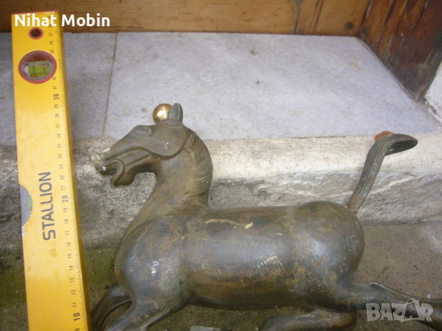 Бронзово конче, снимка 7 - Антикварни и старинни предмети - 53297524