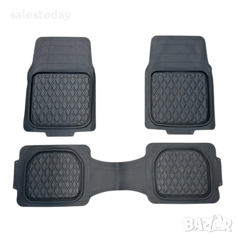 Гумени стелки за кола с цяла задна, 3БР