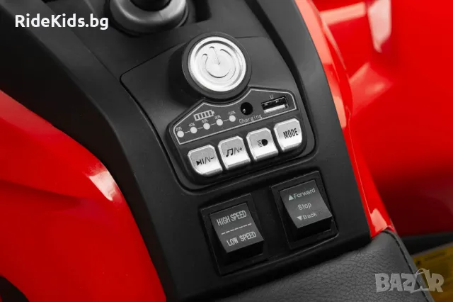 Детско ATV GIGANT Червено – 4x4, до 30 кг, с Музика, снимка 10 - Детски велосипеди, триколки и коли - 49972253