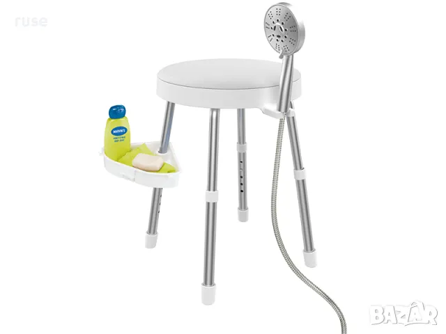 НОВИ! Стол за баня регулируем въртящ 150кг Weinberger Germany , снимка 2 - Тоалетни столове - 49963471