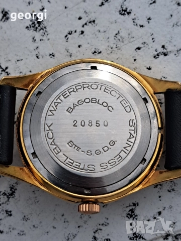 мъжки позлатен швейцарски часовник Horga, снимка 5 - Мъжки - 52510271