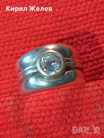РАЗКОШЕН СКЪПОЦЕНЕН СРЕБЪРЕН ПРЪСТЕН СРЕБРО 925 с ЮВЕЛИРНО ФАСЕТИРАН МОЙСАНИТ 48602, снимка 15 - Пръстени - 49917326