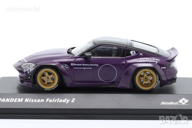 NISSAN FAIRLADY Z PANDEM Rocket Bunny 2022 - мащаб 1:43 на SOLIDO моделът е нов в PVC дисплей-кейс, снимка 8 - Колекции - 51281417