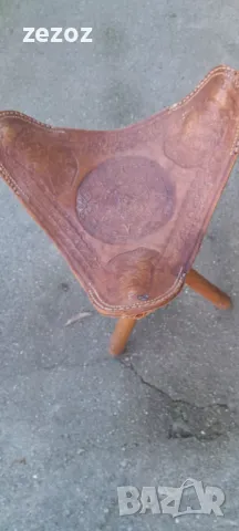 Маса и три стола масив и кожа, снимка 5 - Маси - 49206422