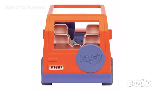 Голяма кола с Плюшена играчка Блуи Bluey , снимка 6 - Коли, камиони, мотори, писти - 55986564
