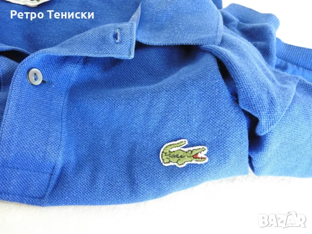Тениска • Short Sleeve #100 • Lacoste • синьо • размер L • Мъже, снимка 3 - Тениски - 56313065