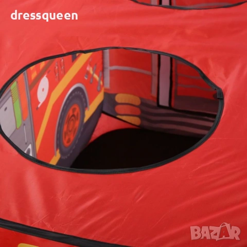 4778 Детска палатка „Пожарникарски камион“ – Сгъваема, с чанта за съхранение и лесно пренасяне, снимка 2 - Други - 53712227