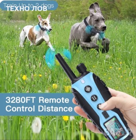 Електронен нашийник за куче каишка с ток телетакт за дресура до 1000 метра обхват водоустойчив

, снимка 15 - За кучета - 42254768