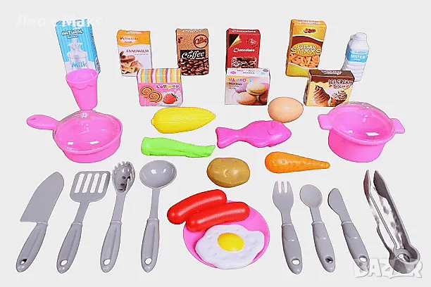 Кухня и мивка с течаща вода 72см и аксесоари , снимка 7 - Играчки за стая - 48288518