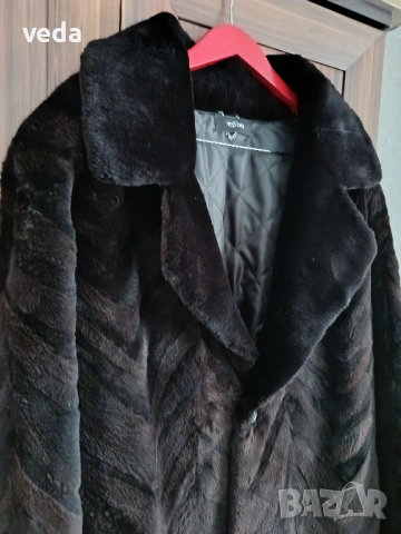 Мъжко кожено палто от норка естествен косъм XL