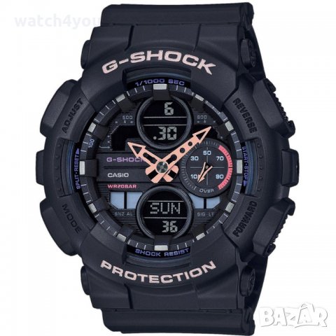 НОВ ДАМСКИ ЧАСОВНИК CASIO G-Shock GMA-S140-1AER КАСИО GMA-S140, снимка 1 - Дамски - 35704387