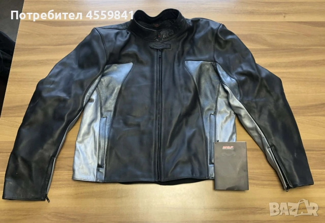 Чисто ново кожено мото яке MQP 58 с протектори