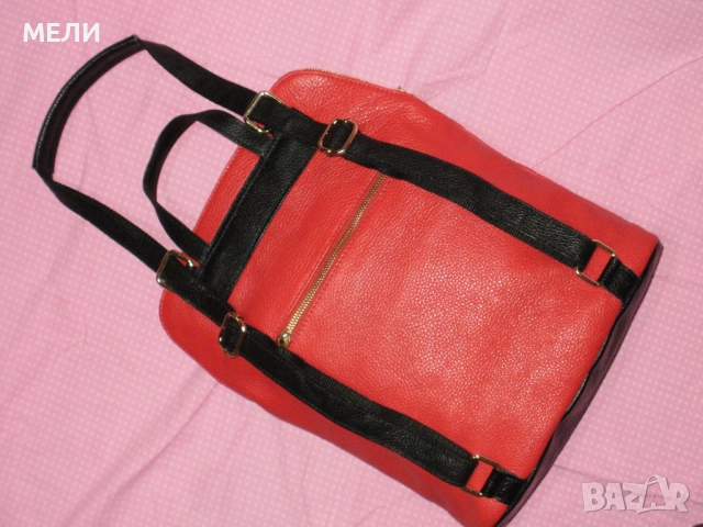 нова дамска раница естествена кожа, снимка 8 - Раници - 51811000