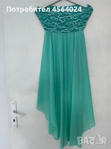 Дамска зелена рокля , снимка 3 - Рокли - 52464889