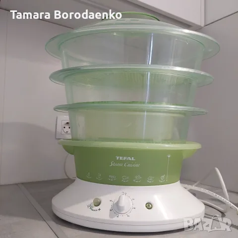 Уред за готвене на пара Tefal Vitamin + VC400830 Steam Cuisine Пароварка Vitamin +, снимка 3 - Уреди за готвене на пара - 55996486