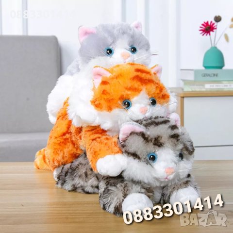 Плюшено коте Пухкава Котка 40см , снимка 4 - Плюшени играчки - 41967405