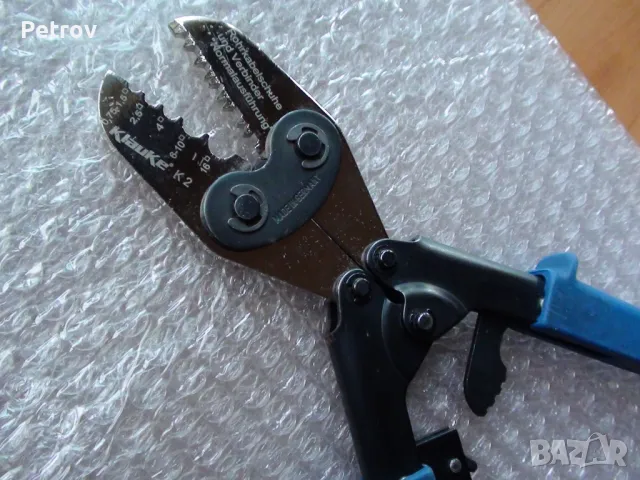 KLAUKE K2 - MADE IN GERMANY - DIN Standart - PROFI Пресоващи клещи за кабелни обувки 0,75 - 16 mm² , снимка 8 - Клещи - 48328353