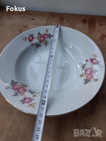 Български порцелан чиния, снимка 5 - Антикварни и старинни предмети - 53268114