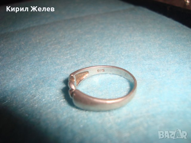 СТАР АНГЛИЙСКИ СРЕБЪРЕН АРТ ДИЗАЙН КРАСИВ ПРЪСТЕН СРЕБРО 925 РЪЧНА ИЗРАБОТКА 26241, снимка 11 - Пръстени - 34630712