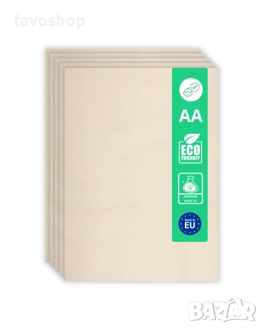 Шперплат липа 2мм 60×40 см – пакет 5 бр – АА качество