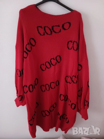 Плетена рокля - туника с надпис в 4 цвята , снимка 10 - Рокли - 52921256