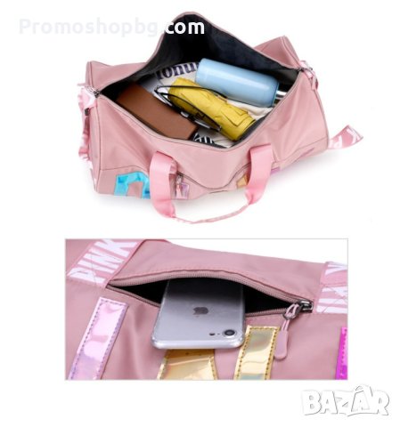 Спортен сак Pink, gym bag, travel bag, чанта за фитнес, снимка 7 - Сакове - 41413787