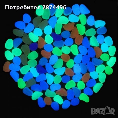 3146 Светещи декоративни градински камъни 100бр, снимка 10 - Градински мебели, декорация  - 35713682